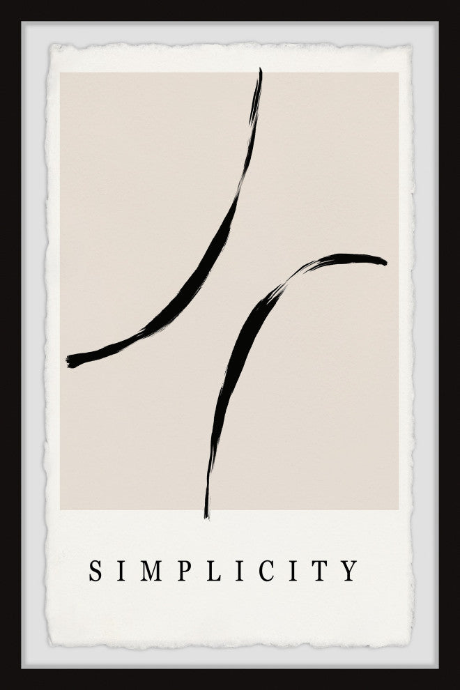 "Love the Simplicity" Framed Painting Print, 12x18