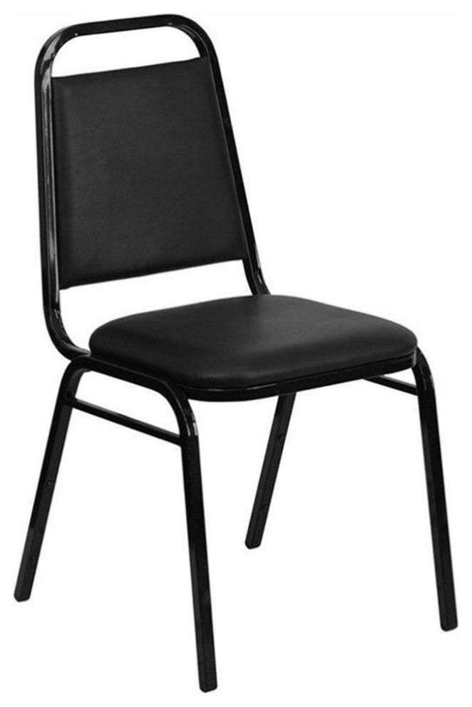Flash Furniture Hercules Series Banquet Stacking Chair in Black