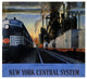 "New York Central System / Along the Water Level Route" Paper Art, 32"x29"