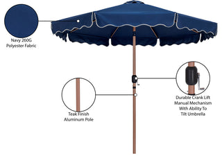 Amalfi Patio Umbrella, Navy, No Base