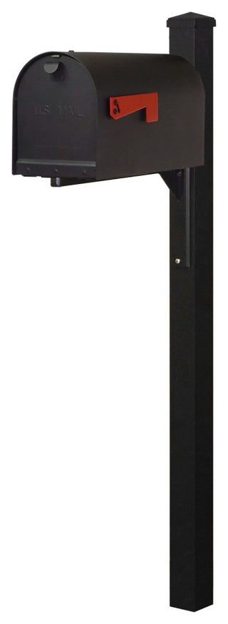 Titan Curbside Mailbox and Wellington Post, Black