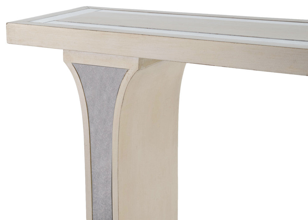Katya Silver and Mirrored Console Table