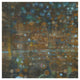 "Blue and Bronze Dots IX" Digital Paper Print by Danhui Nai, 32"x32"