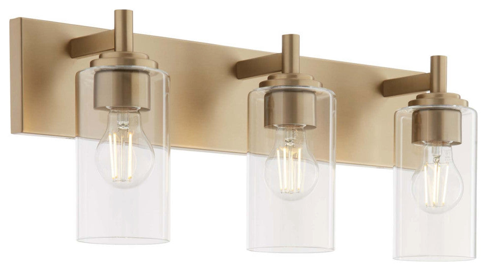 Quorum International 5200-3 Fallstaff 3 Light 23"W Vanity Light - Satin Nickel