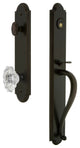 Arc 1-Piece Dummy Handleset, S Grip and Biarritz Knob, Timeless Bronze, 848408