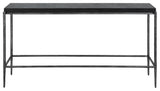 Crescendo Black Concrete Console Table