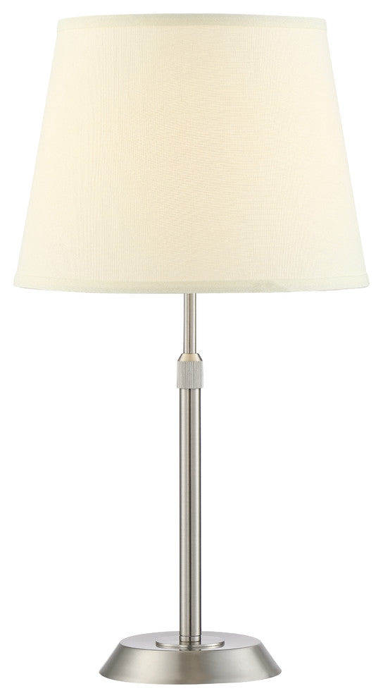 Attendorn Table Lamp, Satin Nickel
