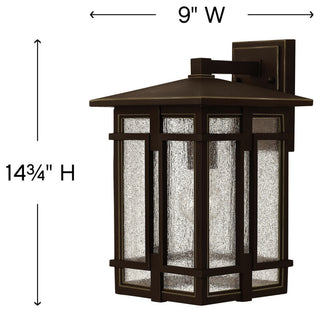 Hinkley Lighting 1964 Tucker 1 Light 14" Tall Lantern Wall Sconce - Oil Rubbed