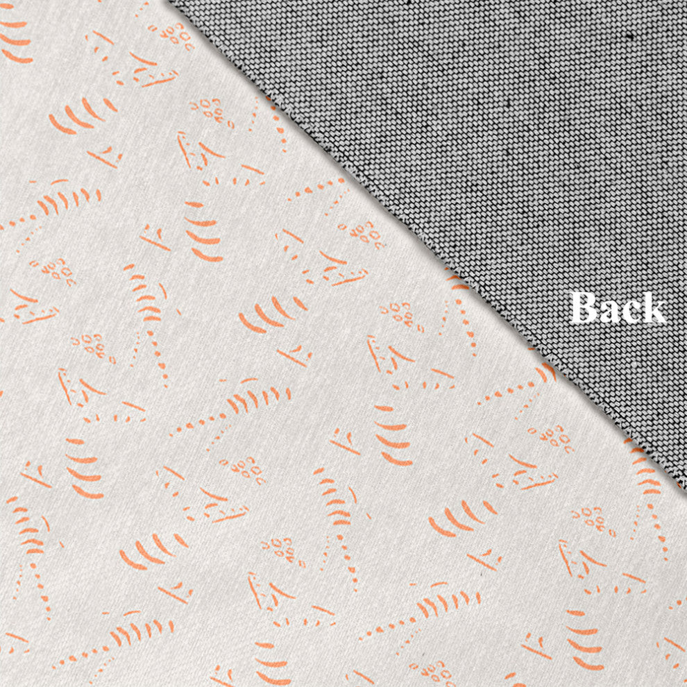 Muted Bongo Rug, Orange, 2'x3'