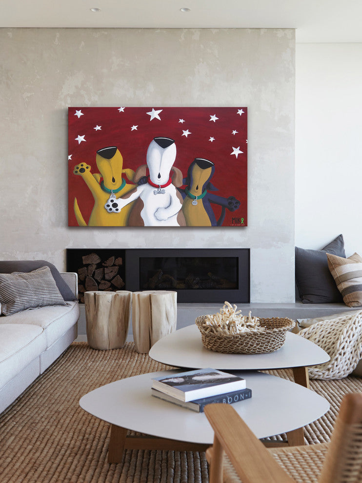 Marmont Hill, "Not so Silent Night" by Mike Taylor on Wrapped Canvas, 60x40