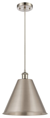 Ballston Cone Mini Pendant, Brushed Satin Nickel, LED