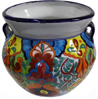 Medium Size Rainbow Talavera Ceramic Pot