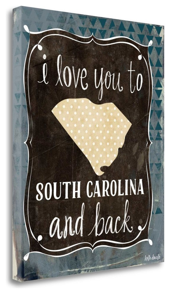 "South Carolina And Back" By Katie Doucette, Giclee Print on Gallery Wrap Canvas