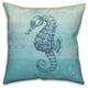 Abstract Seahorse 20x20 Throw Pillow