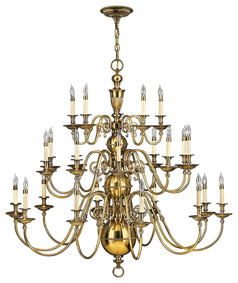 Hinkley Cambridge Double Extra Large Three Tier, Burnished Brass