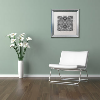 Color Bakery 'Alhambra' Art, Silver Frame, White Matte, 16"x16"