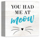 Designs Direct Had Me At Meow 12x12 Canvas Wall Art