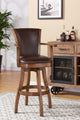 Raleigh Arm Swivel Wood Stool, Chestnut, Kahlua, Counter Height