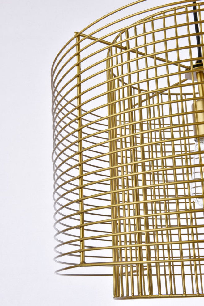 Delvin 1-Light Brass Pendant