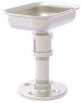 Pipeline Vanity Top Soap Dish, Satin Nickel