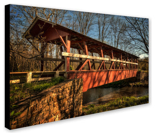 'The Colvin Covered Bridge' Canvas Art by Lois Bryan