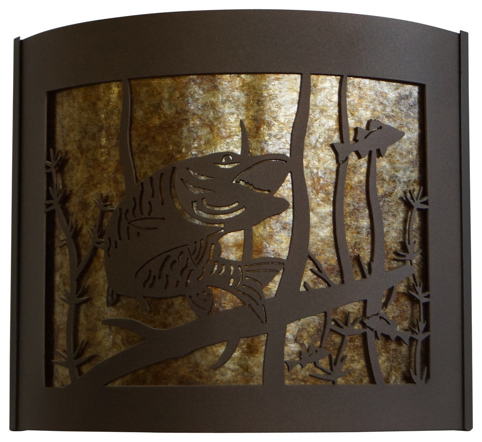 Musky Decorative Sconce, Facing Right, 14"