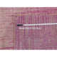 Natural Wool Pink Vertical Ombre Design Hand Knotted Oriental Rug, 4'1" x 6'2"