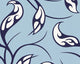 Lars Contzen Four, Floral Colorful Light Blue Flower Wallpaper Sample