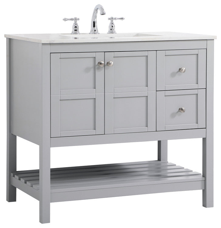 Tucker Grey 36" Single Sink Bathroom Vanity