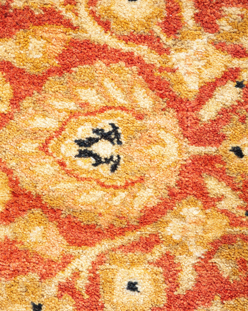 Mogul, One-of-a-Kind Hand-Knotted Area Rug Orange, 6'3"x9'6"