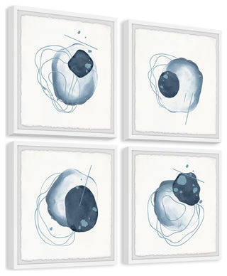 Bottom Border Quadriptych, Set of 4, 12x12 Panels