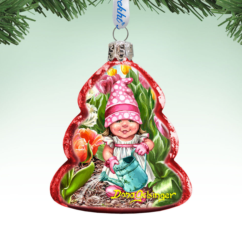 Spring Blossom Dwarf Mercury Glass Ornament