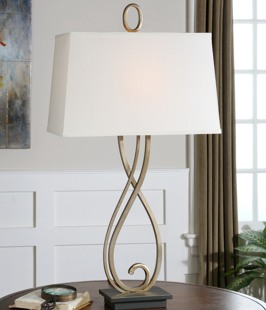 Uttermost - 26341 - One Light Table Lamp - Ferndale - Antiqued Silver-champagne