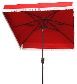 Safavieh Milan 7.5'Square Umbrella, Red