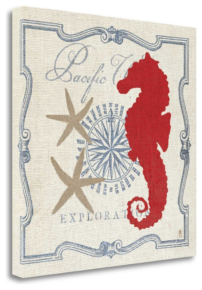 "Pacific Seahorse" By Studio Mousseau, Giclee Print on Gallery Wrap Canvas