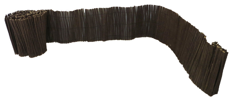 Rolled Willow Border Fence, 11"h