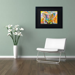 Dean Russo 'The Pig' Art, Black Frame, Black Mat, 14x11