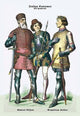 Italian Costumes: Neopolitan Soldiers - Gallery Wrapped Canvas Art 28" x 42"