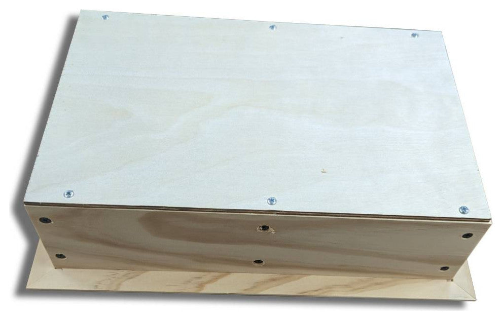 Bayshore Recessed Solid Wood Double Toilet Paper Holder 13.25 X 8.5, Unfinished