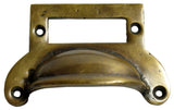 Library Drawer Pull With Label Slot