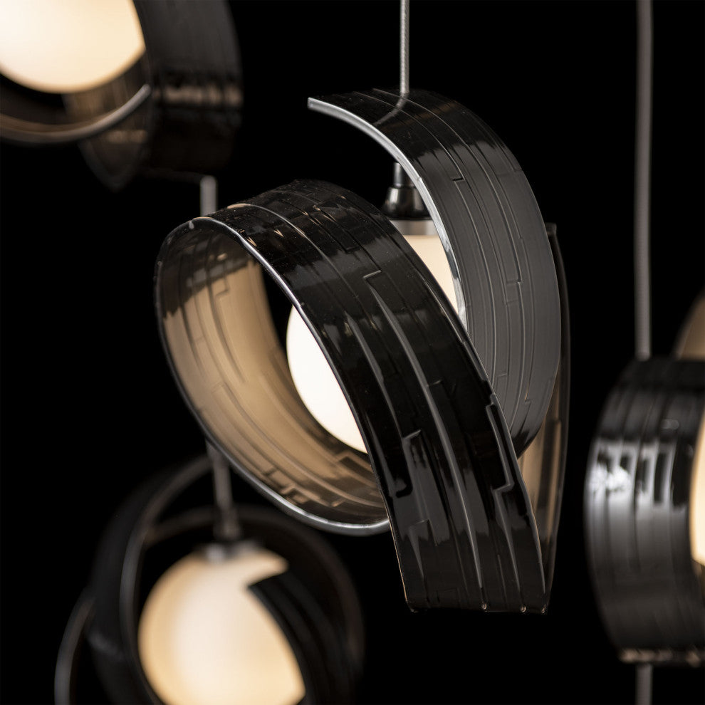 Riza 9-Light Pendant Ink Opal Glass Standard