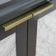 43" Single Vanity, Dark Gray Finish With White Carrara