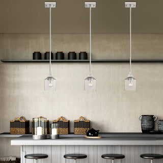 Aragon 1 Light Brushed Nickel Mini Pendant