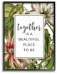 Stupell Ind. Together Is Beautiful Flowers Framed Giclee, 11x14