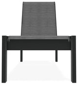 Leeward Sling Stackable Outdoor Chaise Lounge, Collect Charcoal/Graphite