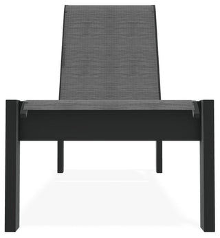 Leeward Sling Stackable Outdoor Chaise Lounge, Collect Charcoal/Graphite