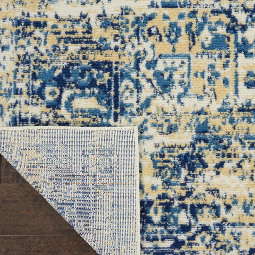 Nourison Grafix 7' x 10' White Vintage Indoor Area Rug