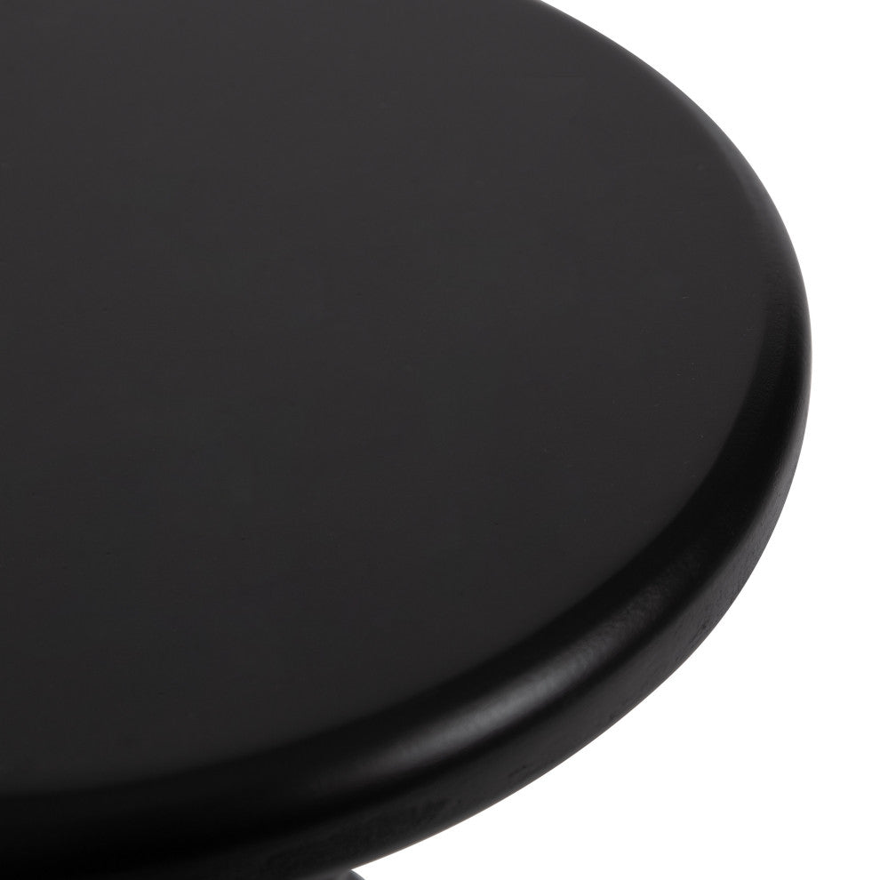 Tirollo Accent Table, Black, 10" Diameter