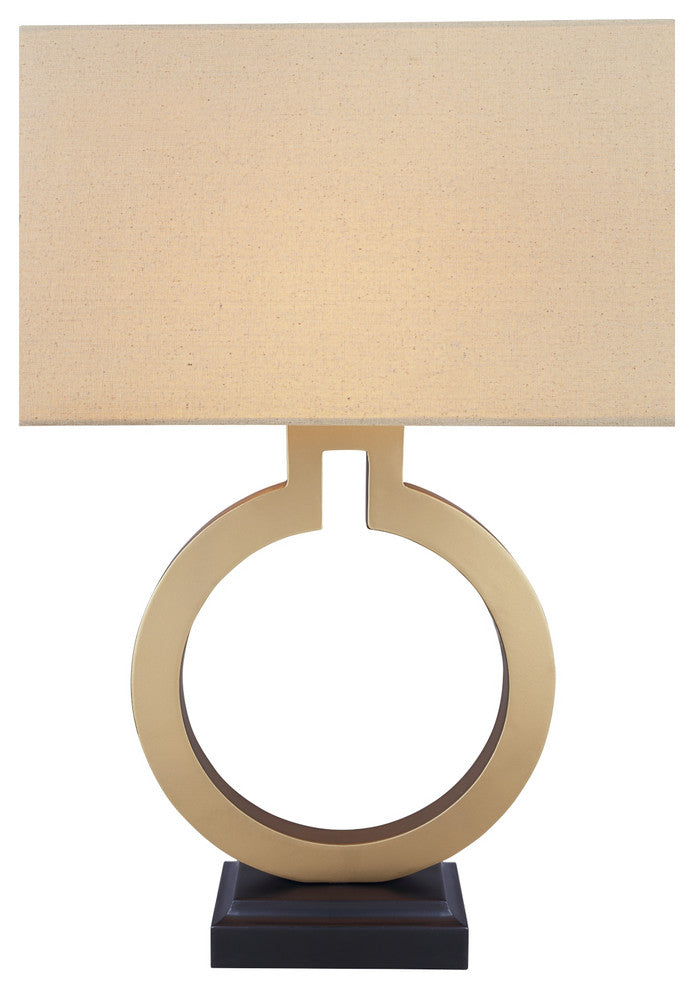 Aspen Creative 40202-11, 27" High Metal Table Lamp, Gold