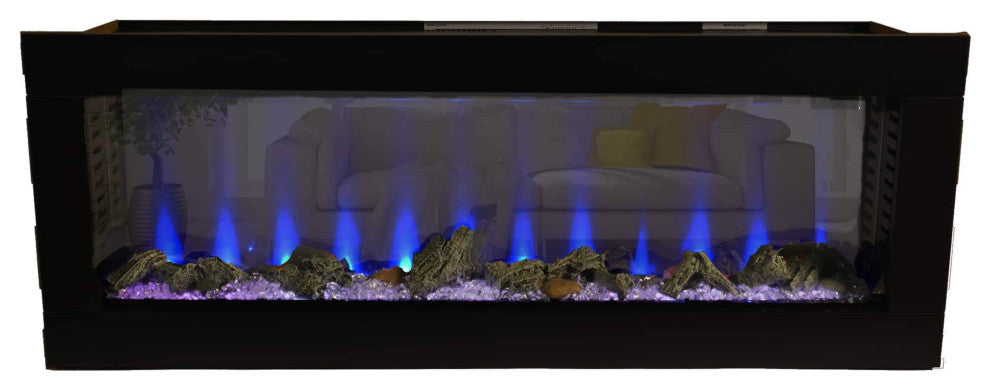 Bluegrass Living 50" See Through Electric Fireplace CEFBD50H